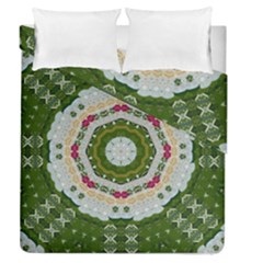 Fantasy Jasmine Paradise Love Mandala Duvet Cover Double Side (queen Size) by pepitasart