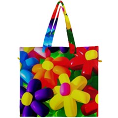 Toy Balloon Flowers Canvas Travel Bag by FunnyCow