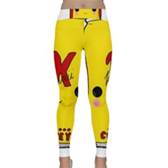 Kawaii Cute Tennants Lager Can Classic Yoga Leggings by CuteKawaii1982