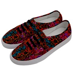 Retro Multi Colors Pattern Created By Flipstylez Designs Men s Classic Low Top Sneakers by flipstylezfashionsLLC