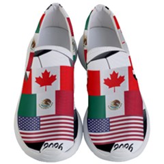 United Football Championship Hosting 2026 Soccer Ball Logo Canada Mexico Usa Women s Lightweight Slip Ons by yoursparklingshop