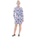 Owls And Pentacles Button Long Sleeve Dress View2