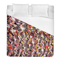 Pink And Gold Black And White Waves Created In Many Layers By Flipstylez Designs Duvet Cover (full/ Double Size) by flipstylezfashionsLLC