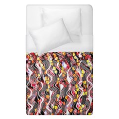 Pink And Gold Black And White Waves Created In Many Layers By Flipstylez Designs Duvet Cover (single Size) by flipstylezfashionsLLC