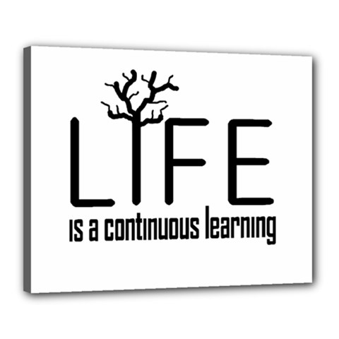 Life And Learn Concept Design Canvas 20  X 16  by dflcprints