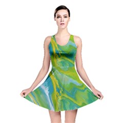 Sunlit River Reversible Skater Dress by lwdstudio