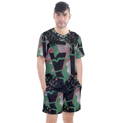 Cool Men s Mesh Tee And Shorts Set by snowwhitegirl