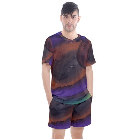 The Black Whole Egg Men s Mesh Tee And Shorts Set by snowwhitegirl