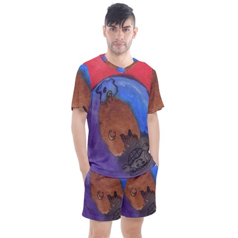 Creepy Castle Men s Mesh Tee And Shorts Set by snowwhitegirl