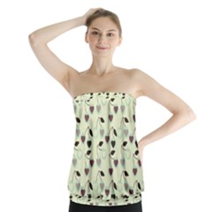 Heart Cherries Mint Strapless Top by snowwhitegirl