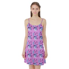 Punk Baby Pink Satin Night Slip by snowwhitegirl