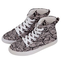 Earth  Dark Soil With Cracks Women s Hi-top Skate Sneakers by FunnyCow