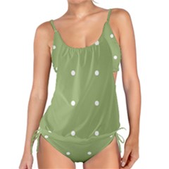 Olive Dots Tankini Set by snowwhitegirl