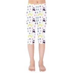 Music Stars Kids  Capri Leggings  by snowwhitegirl