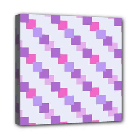 Geometric Squares Mini Canvas 8  X 8  by snowwhitegirl