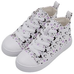 Black Hats Kid s Mid-top Canvas Sneakers by snowwhitegirl