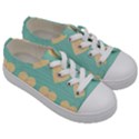 Teal Cupcakes Kids  Low Top Canvas Sneakers View3