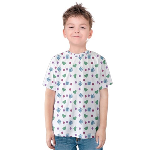 White Milk Hearts Kids  Cotton Tee by snowwhitegirl