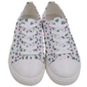 White Milk Hearts Women s Low Top Canvas Sneakers View1