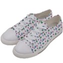 White Milk Hearts Women s Low Top Canvas Sneakers View2