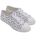 White Milk Hearts Women s Low Top Canvas Sneakers View3