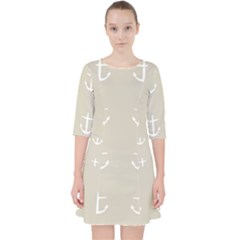 Lt Grey Anchors Pocket Dress by snowwhitegirl