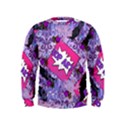 Purple Retro Pop Kids  Sweatshirt View1