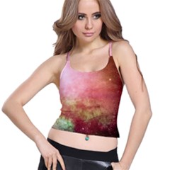 Galaxy Red Spaghetti Strap Bra Top by snowwhitegirl