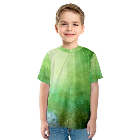 Galaxy Green Kids  Sport Mesh Tee by snowwhitegirl