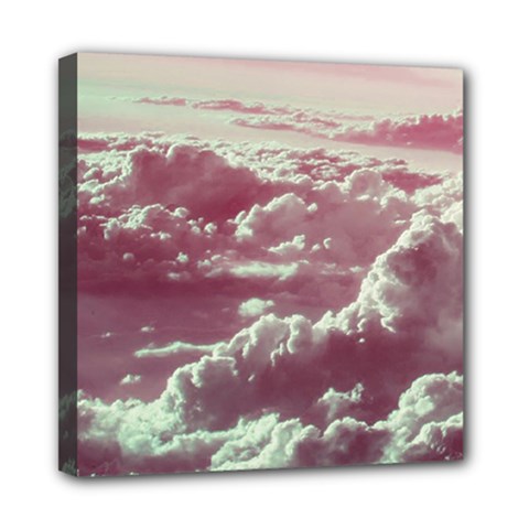 In The Clouds Pink Mini Canvas 8  X 8  by snowwhitegirl