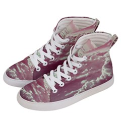 In The Clouds Pink Women s Hi-top Skate Sneakers by snowwhitegirl