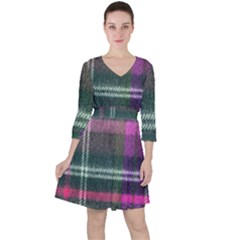 Pink Plaid Flannel Ruffle Dress by snowwhitegirl