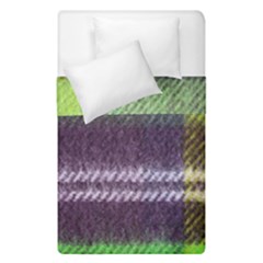 Neon Green Plaid Flannel Duvet Cover Double Side (single Size) by snowwhitegirl