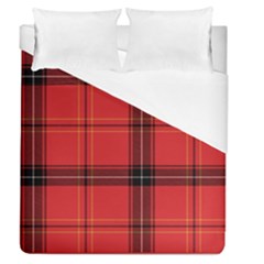 Red Plaid Duvet Cover (queen Size) by snowwhitegirl