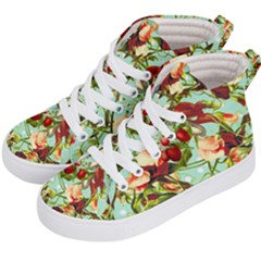 Fruit Blossom Kid s Hi-top Skate Sneakers by snowwhitegirl