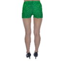 Green Glitter Skinny Shorts View2