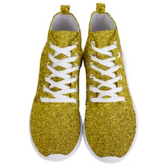 Gold  Glitter Men s Lightweight High Top Sneakers by snowwhitegirl