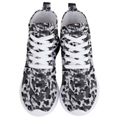 Grey Camo Women s Lightweight High Top Sneakers by snowwhitegirl