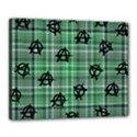 Green  Plaid Anarchy Canvas 20  x 16  View1