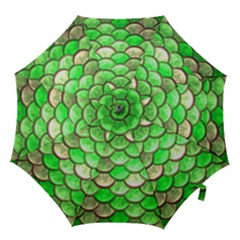 Green Mermaid Scale Hook Handle Umbrellas (medium) by snowwhitegirl