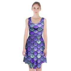 Blue Purple Mermaid Scale Racerback Midi Dress by snowwhitegirl