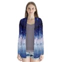 Nebula Blue Drape Collar Cardigan View1