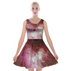 Nebula Red Velvet Skater Dress by snowwhitegirl