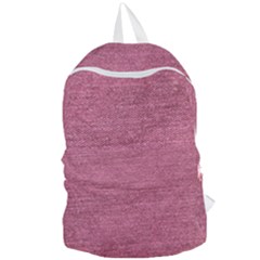 Pink  Denim Foldable Lightweight Backpack by snowwhitegirl