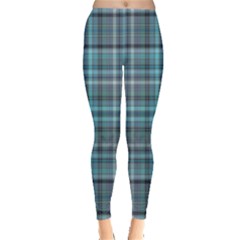 Teal Plaid Leggings  by snowwhitegirl