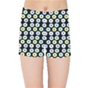 Eye Dots Black Pastel Kids Sports Shorts View1