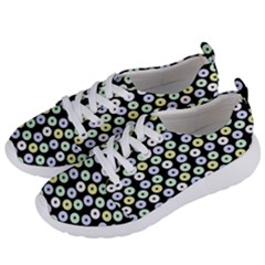 Eye Dots Black Pastel Women s Lightweight Sports Shoes by snowwhitegirl