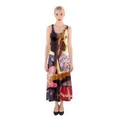 Playing The Guitar Sleeveless Maxi Dress by snowwhitegirl