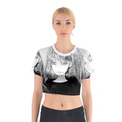 Girl Cotton Crop Top by snowwhitegirl