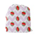 Watermelon Chevron Drawstring Pouch (XXL) View2